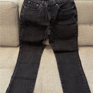 Madewell Women's Black Straight Jeans